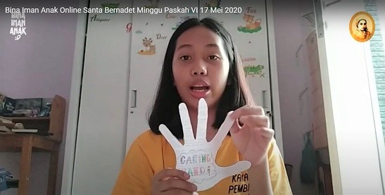 Kak Mio caring hand-